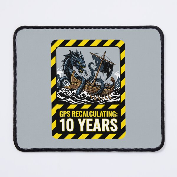 Item preview, GPS Recalculating Kraken and Galley designed and sold by SplashTastic.