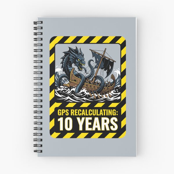 Item preview, GPS Recalculating Kraken and Galley designed and sold by SplashTastic.