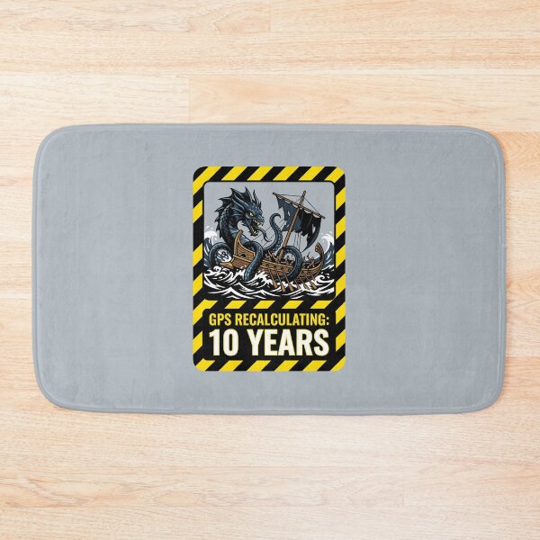 Item preview, GPS Recalculating Kraken and Galley designed and sold by SplashTastic.