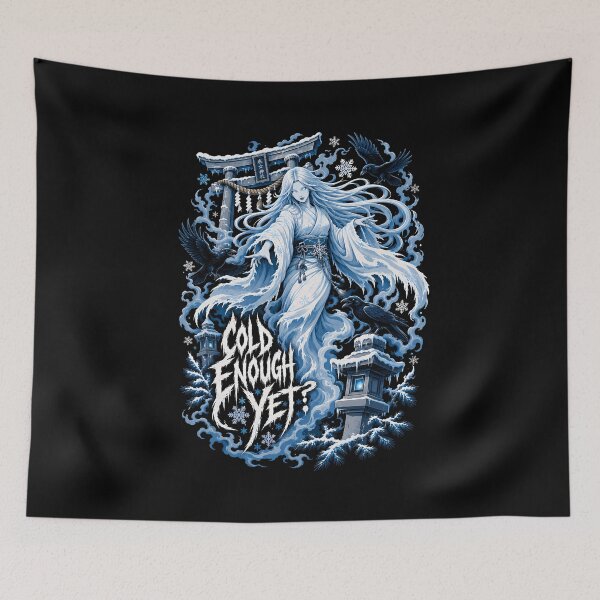 Item preview, Cold Enough Yet Snow Ghost Metal Shirt Design designed and sold by Tong4130.
