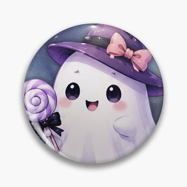 Item preview, Cute Ghost Witch Candy Halloween Pastel designed and sold by Soluna Studio.