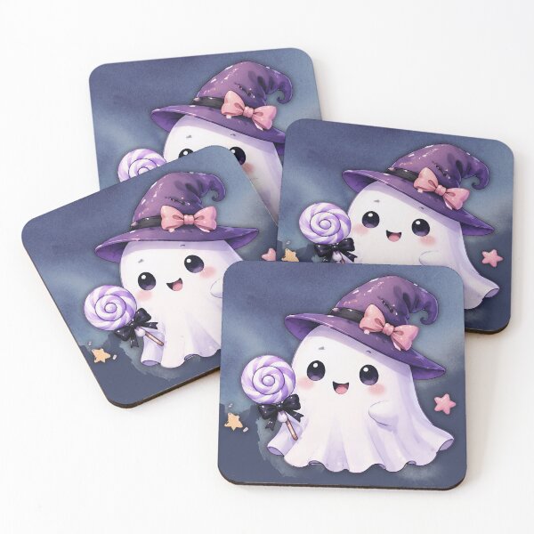 Item preview, Cute Ghost Witch Candy Halloween Pastel designed and sold by Soluna Studio.