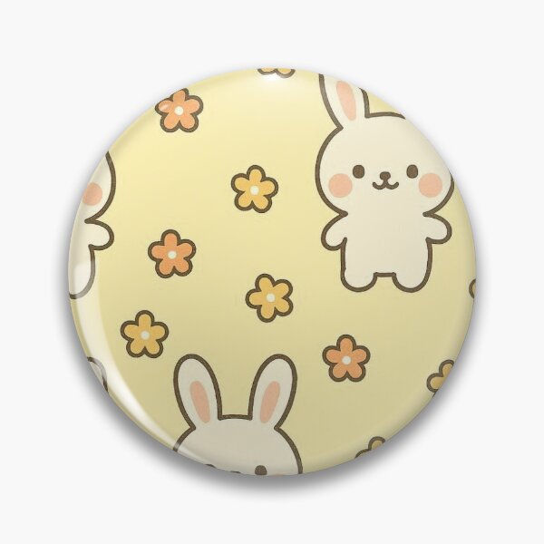 Item preview, Kawaii Yellow Bunny Wallpaper designed and sold by whits03.