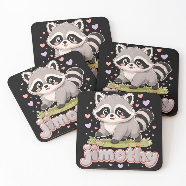 Item preview, Jimothy Raccoon Personalized Kids Name Wild Animal designed and sold by Hugosploosh.