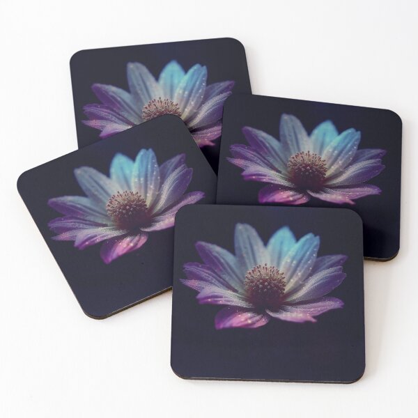 Item preview, Glowing Ethereal Purple Fantasy Flower with Stardust designed and sold by WitchyBotanicaArt.