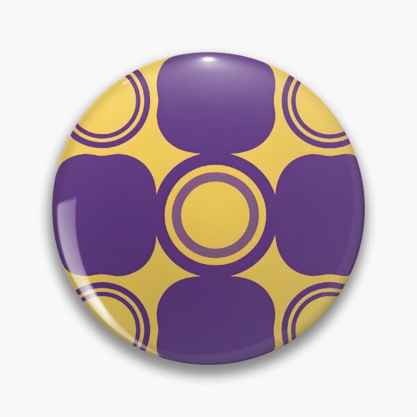 Item preview, Purple and Yellow Retro Geometric Circles Seamless Pattern Throw Pillow designed and sold by FestivityFinds.