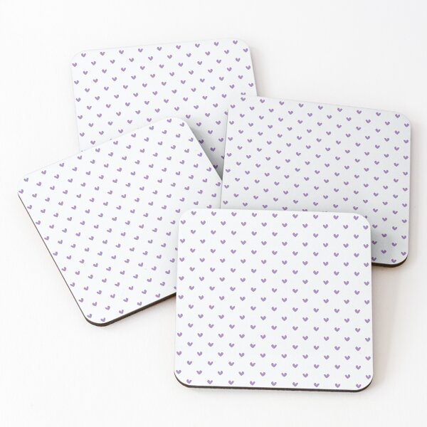 Item preview, Velvet Snow Hearts on Vanilla Frost Pattern | Minimalist Lavender Heart Design | Soft Purple Hearts Cream Seamless Pattern | Vanilla Frost and Velvet Snow Preppy Pastel Hearts designed and sold by VivaFy.