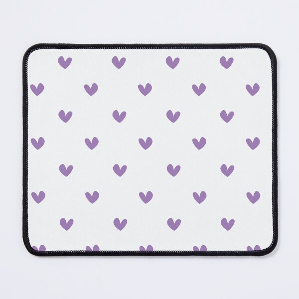 Item preview, Velvet Snow Hearts on Vanilla Frost Pattern | Minimalist Lavender Heart Design | Soft Purple Hearts Cream Seamless Pattern | Vanilla Frost and Velvet Snow Preppy Pastel Hearts designed and sold by VivaFy.