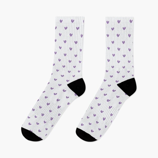 Item preview, Velvet Snow Hearts on Vanilla Frost Pattern | Minimalist Lavender Heart Design | Soft Purple Hearts Cream Seamless Pattern | Vanilla Frost and Velvet Snow Preppy Pastel Hearts designed and sold by VivaFy.