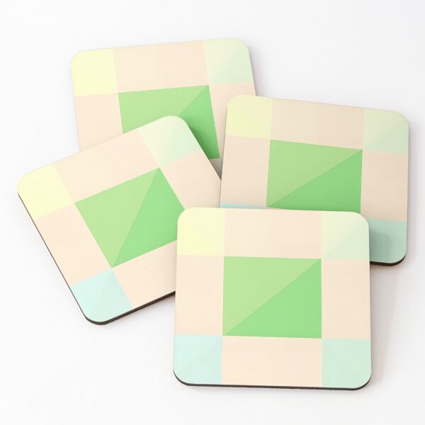 Item preview, Pastel Green and Peach Minimalist Geometric Color Block iPhone Case designed and sold by FestivityFinds.