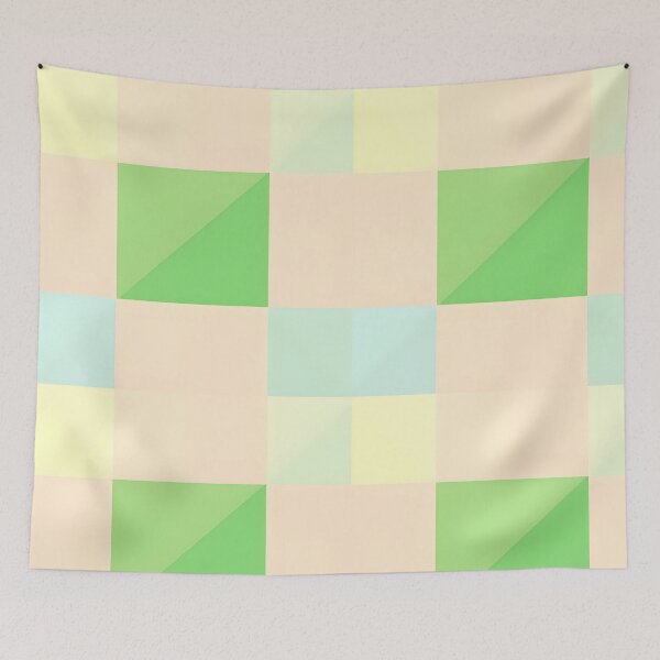 Item preview, Pastel Green and Peach Minimalist Geometric Color Block iPhone Case designed and sold by FestivityFinds.