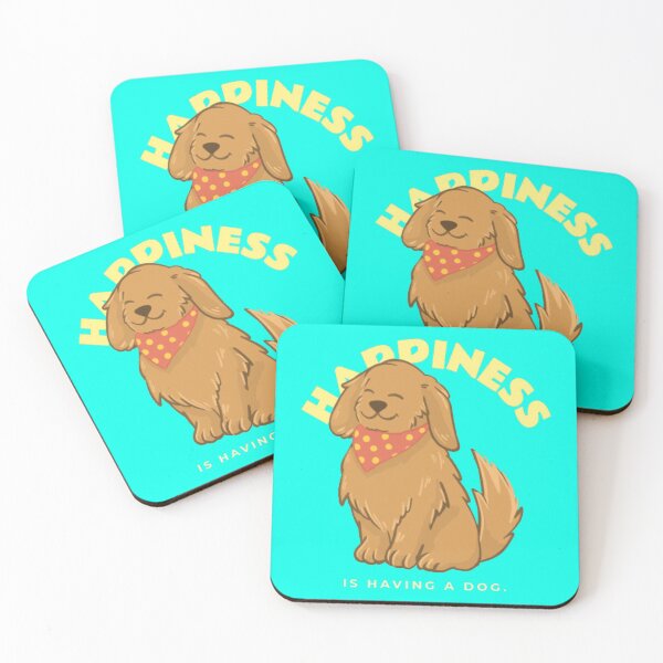 Item preview, Happiness Is Having A Dog - Cute Golden Retriever Bandana Graphic designed and sold by GenZFashion000.