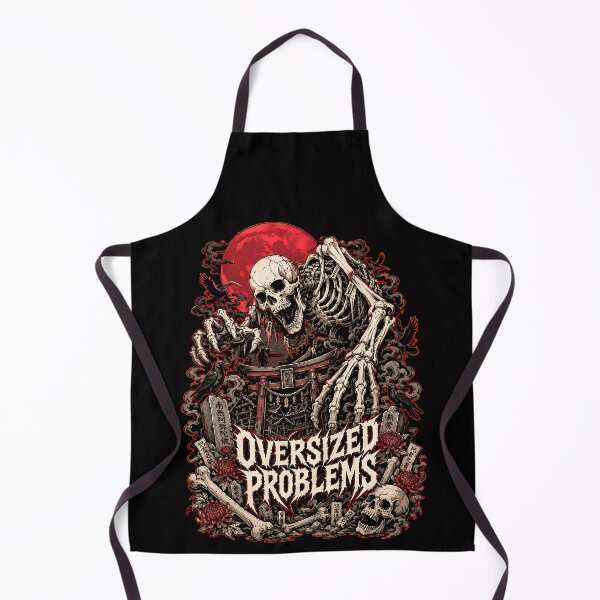 Item preview, Oversized Problems Giant Skeleton Yokai Metal Graphic Tee designed and sold by Tong4130.