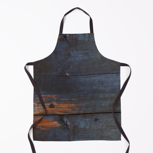 Item preview, Dark Indigo Blue Wood Planks with Warm Amber Contrast and Knots designed and sold by NorthWild.