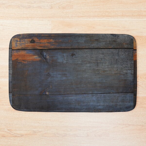 Item preview, Dark Indigo Blue Wood Planks with Warm Amber Contrast and Knots designed and sold by NorthWild.