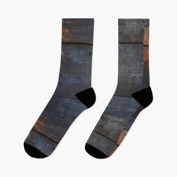 Item preview, Dark Indigo Blue Wood Planks with Warm Amber Contrast and Knots designed and sold by NorthWild.