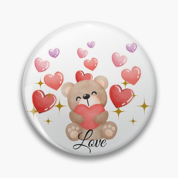 Item preview, Bear with hearts designed and sold by IvonneDesigns.