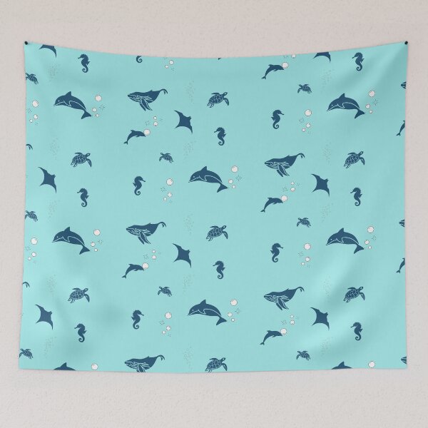 Item preview, MiniGenesis Creation Sea Life Ocean Patternmal Fish Pattern designed and sold by CeciReynaga.
