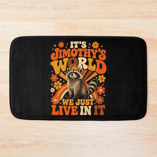 Item preview, It's Jimothy's World We Just Live In It Raccoon Personalized Name Gift designed and sold by Hugosploosh.