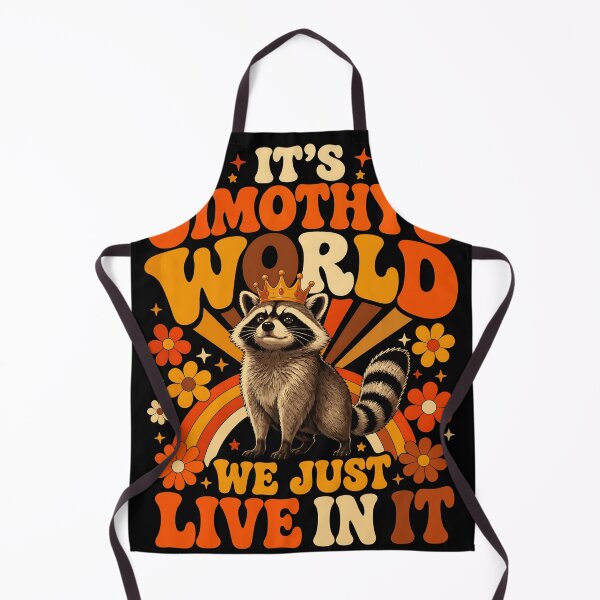 Item preview, It's Jimothy's World We Just Live In It Raccoon Personalized Name Gift designed and sold by Hugosploosh.