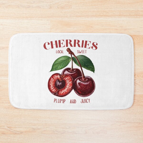 Item preview, Cherries Local Sweet | Plump and Juicy Vintage Fruit Illustration designed and sold by Palette & Hue.