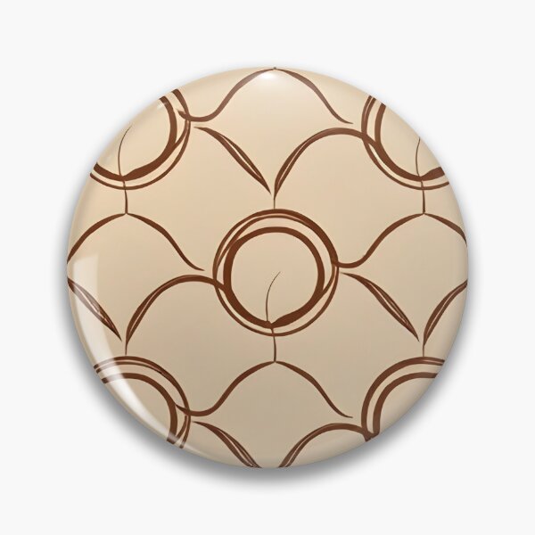 Item preview, Earthy Brown Abstract Circle and Leaf Art Deco Seamless Pattern iPhone Case designed and sold by FestivityFinds.