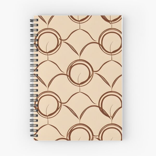 Item preview, Earthy Brown Abstract Circle and Leaf Art Deco Seamless Pattern iPhone Case designed and sold by FestivityFinds.