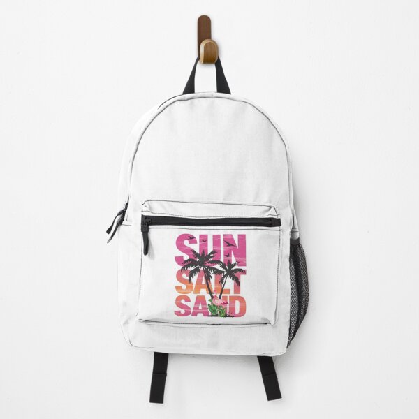 Item preview, Sun Salt Sand Tropical Sunset Beach Design | Flamingo & Palm Trees Art designed and sold by Palette & Hue.