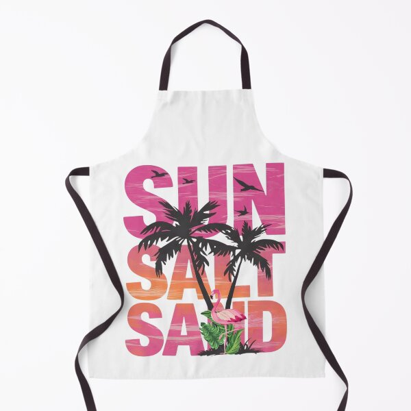 Item preview, Sun Salt Sand Tropical Sunset Beach Design | Flamingo & Palm Trees Art designed and sold by Palette & Hue.
