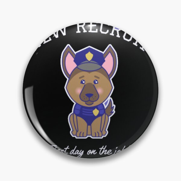 Item preview, New Recruit First Day On The Job - Cute German Shepherd Police K9 Puppy designed and sold by GenZFashion000.