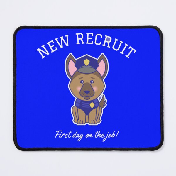 Item preview, New Recruit First Day On The Job - Cute German Shepherd Police K9 Puppy designed and sold by GenZFashion000.