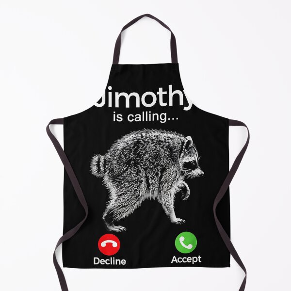 Item preview, Jimothy Is Calling... Raccoon Meme Animal Lover Wildlife Humor designed and sold by Hugosploosh.