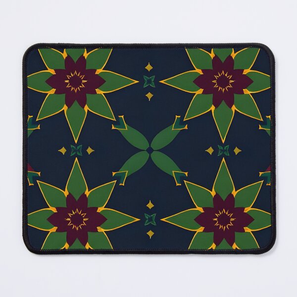 Item preview, Dark Teal and Burgundy Floral Star Geometric Seamless Pattern Throw Blanket designed and sold by FestivityFinds.