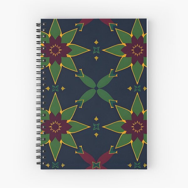 Item preview, Dark Teal and Burgundy Floral Star Geometric Seamless Pattern Throw Blanket designed and sold by FestivityFinds.