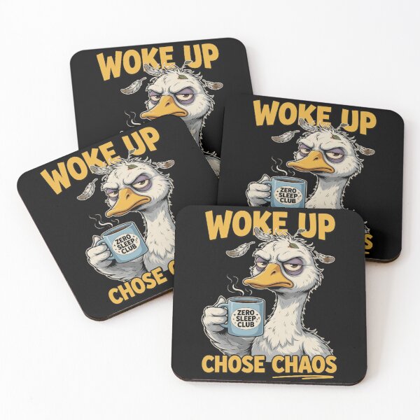 Item preview, Woke Up Chose Chaos Zero Sleep Club Goose Vintage designed and sold by CF_VintageDesign.