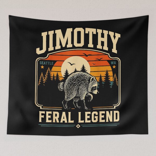 Item preview, Jimothy Feral Legend Seattle Washington Raccoon Wildlife designed and sold by Hugosploosh.