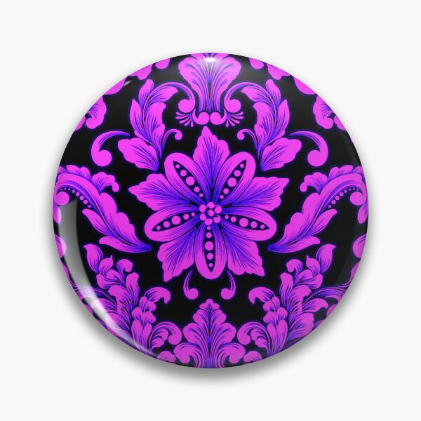 Item preview, Damask in Magenta & Blue designed and sold by ViaARTfactory.