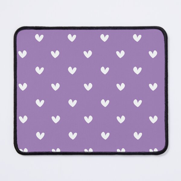 Item preview, Vanilla Frost Hearts on Velvet Snow Pattern | Soft White Hearts Lavender Seamless Heart Pattern | Velvet Snow and Vanilla Frost Preppy Pastel Heart Print | Elegant Vanilla Frost Heart Decor designed and sold by VivaFy.