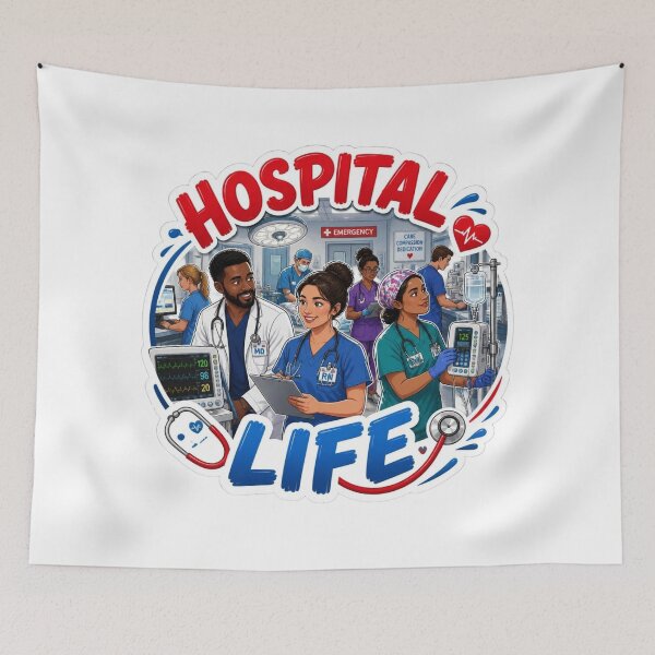 Item preview, Hospital Life  Doctor Nurse Medical Healthcare Hospital Staff  designed and sold by MR4me.