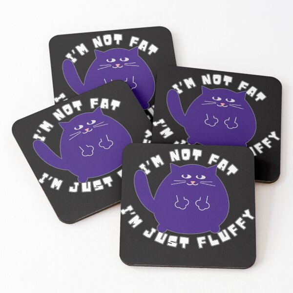 Item preview, I’m Not Fat I’m Just Fluffy Cat designed and sold by BluntLines.