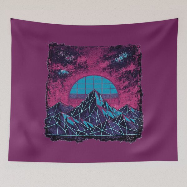 Item preview, Synthwave Range At Dawn designed and sold by KungPowUnicorn.