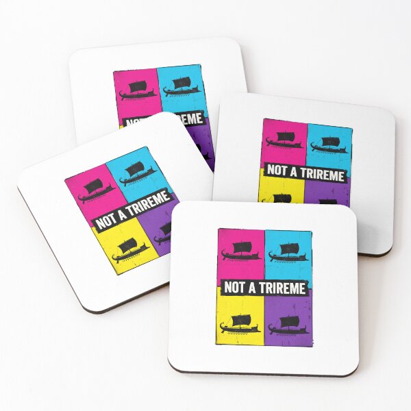 Item preview, Not A Trireme Ancient Galley Pop Art designed and sold by SplashTastic.