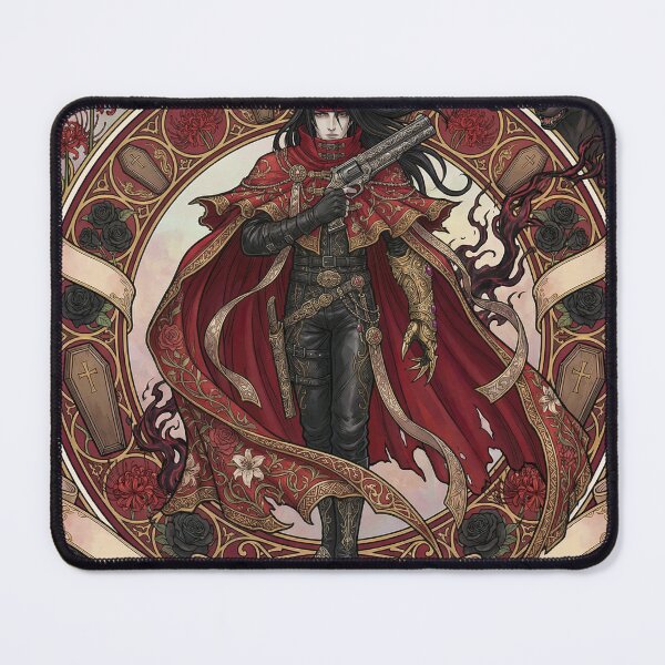 Item preview, Vincent Valentine in Alphonse Mucha Style designed and sold by Solace Sparkles.