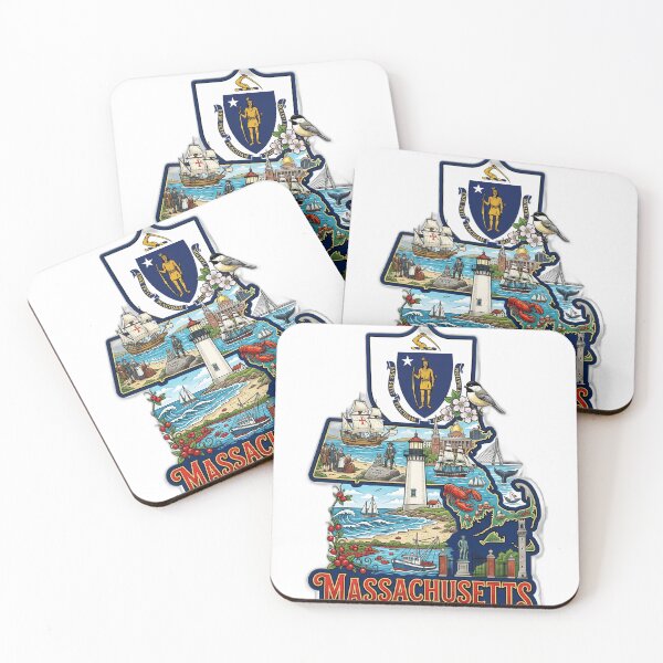 Artikelvorschau, Massachusetts entworfen und verkauft von FunFitsFactory.