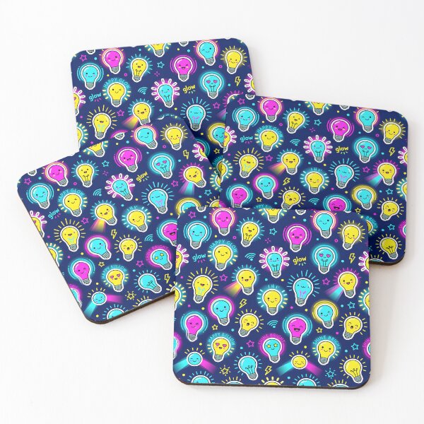 Item preview, Happy Glow Lightbulb Seamless Pattern designed and sold by SplashTastic.