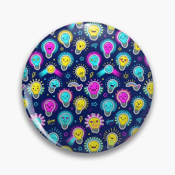 Item preview, Happy Glow Lightbulb Seamless Pattern designed and sold by SplashTastic.