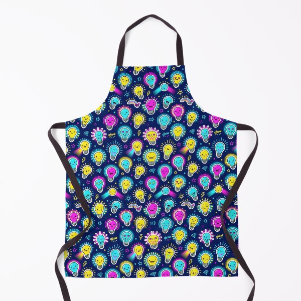 Item preview, Happy Glow Lightbulb Seamless Pattern designed and sold by SplashTastic.