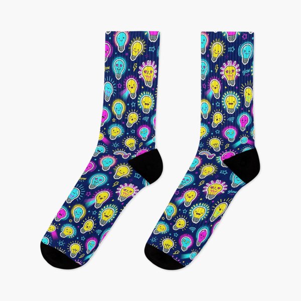 Item preview, Happy Glow Lightbulb Seamless Pattern designed and sold by SplashTastic.