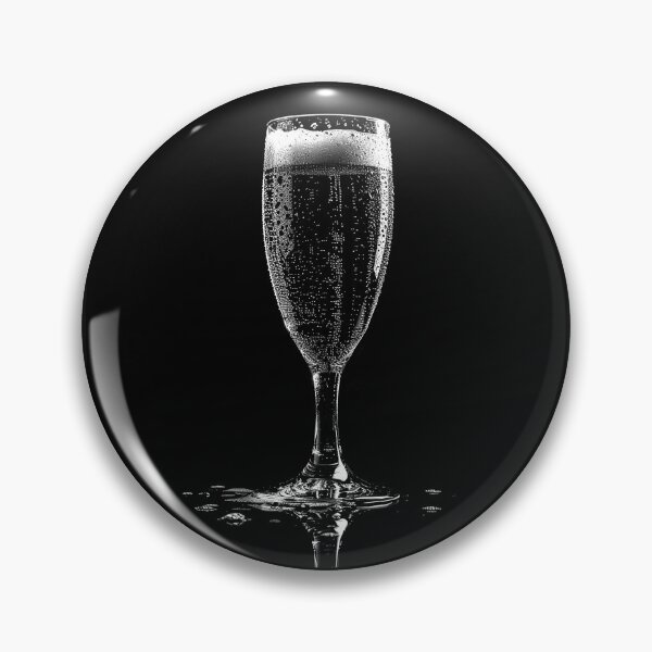 Item preview, Champagne Glass Minimalist Photography Black and White  designed and sold by inkoutninja.