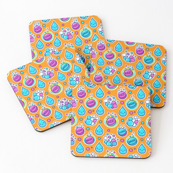 Item preview, Bath Bomb and Water Drop Seamless Pattern designed and sold by SplashTastic.